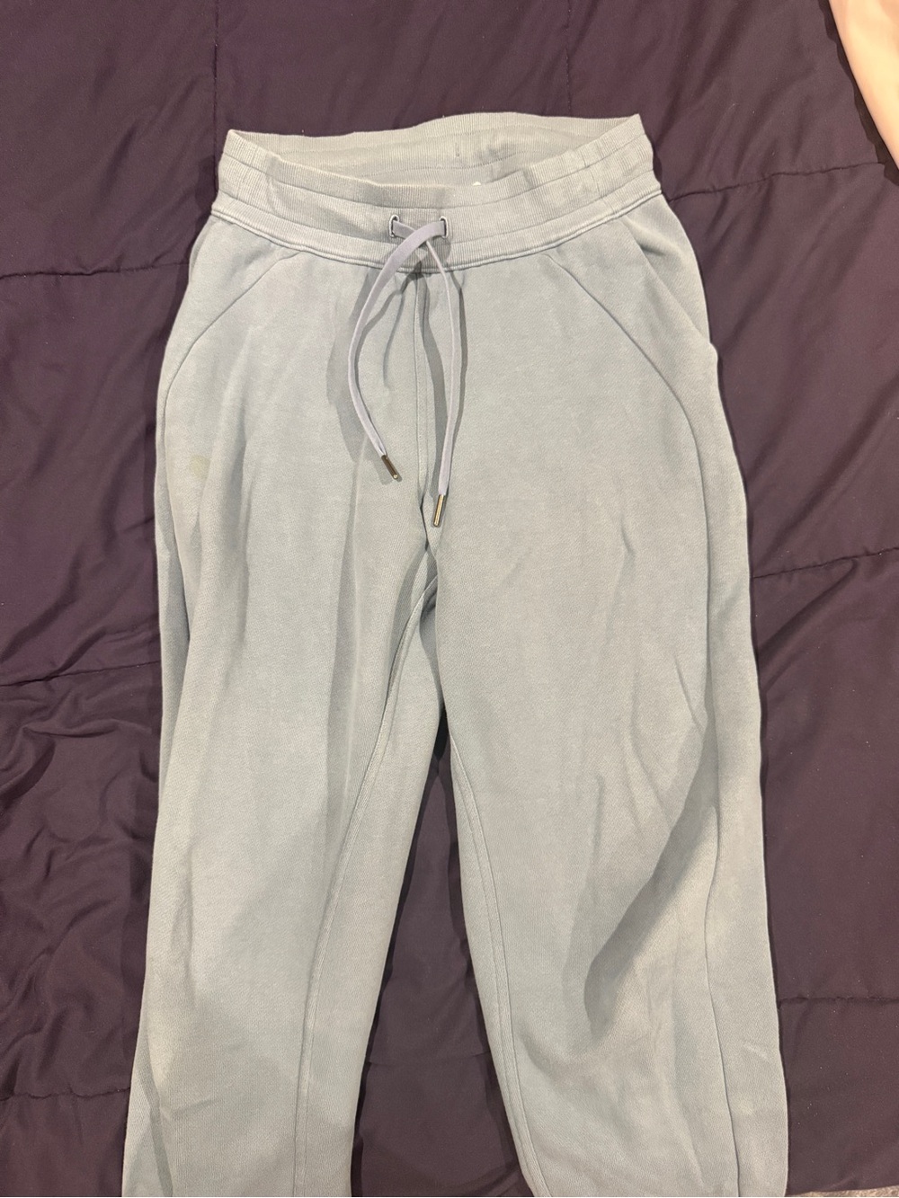 Lululemon Light Blue Fleece Joggers/ Sweatpants Size 4